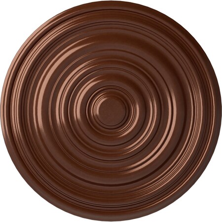 Ekena Millwork Carton Ceiling Medallion (For Canopies up to 2 5/8"), Hand-Painted Copper Penny, 12 5/8"OD x 1"P CM13CACPS